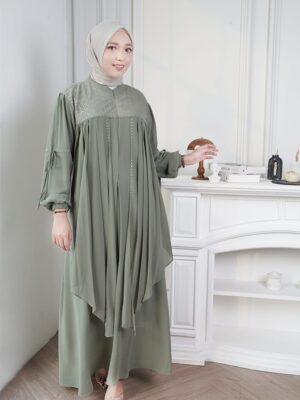 Gamis Muslimah Ceruty Brookat Layali