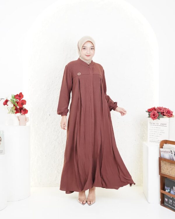 Gamis Muslimah Crinkle Aira - Gambar 5