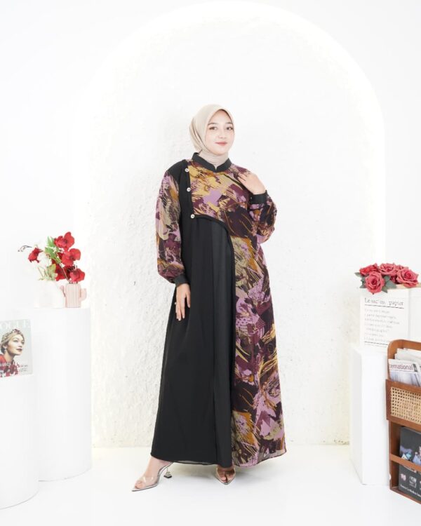 Gamis Muslimah Ceruty Nayyara - Gambar 4