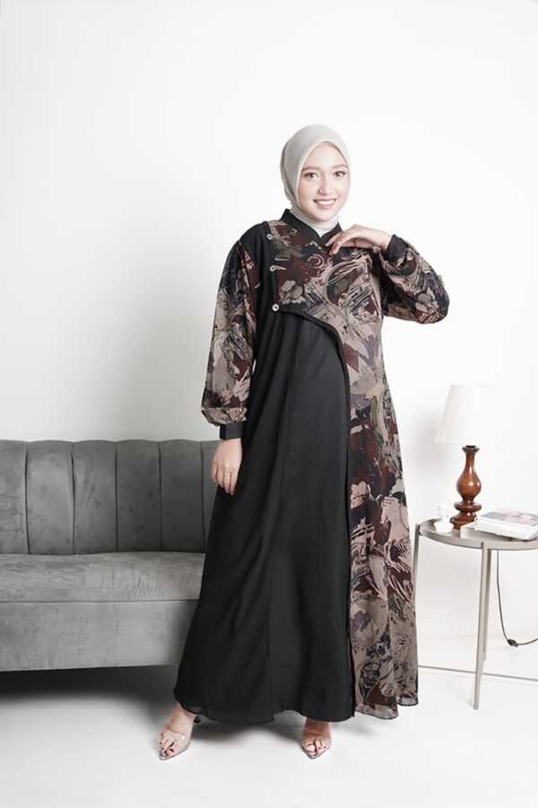 Gamis Muslimah Ceruty Nayyara - Gambar 5