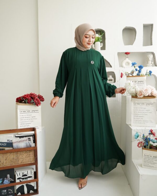 Gamis Muslimah Ceruty Zahrae - Gambar 2