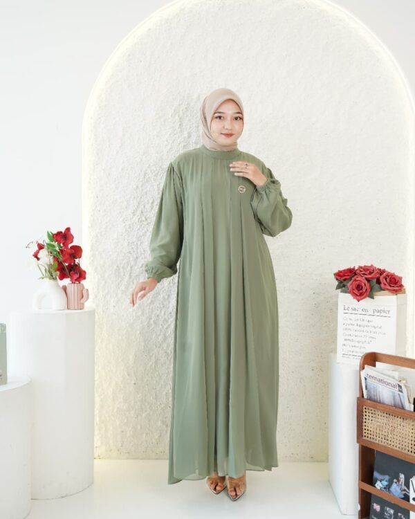 Gamis Muslimah Ceruty Zahrae - Gambar 3