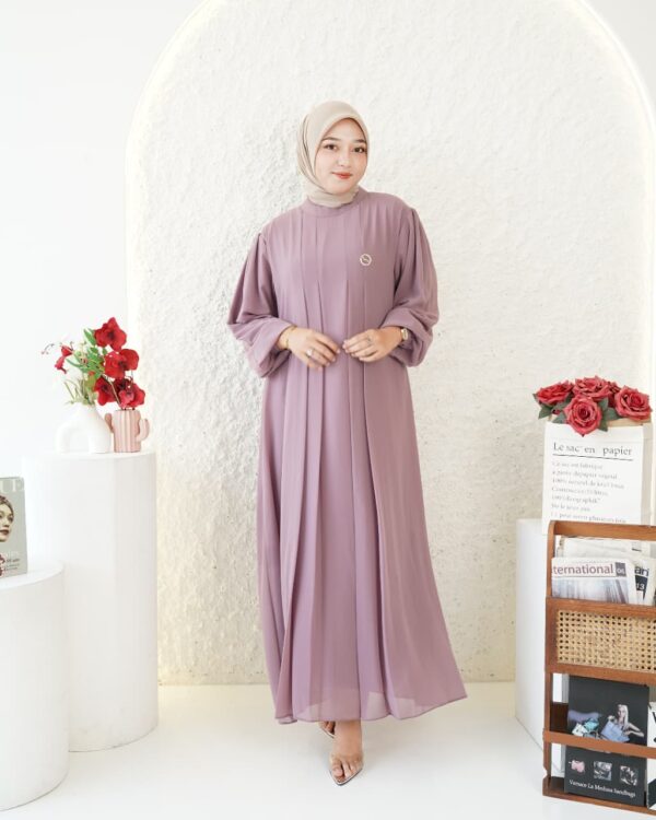 Gamis Muslimah Ceruty Zahrae - Gambar 4