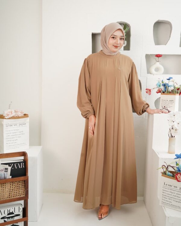 Gamis Muslimah Ceruty Zahrae - Gambar 9