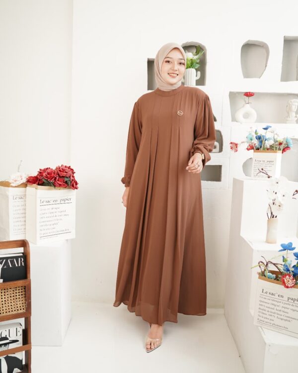 Gamis Muslimah Ceruty Zahrae - Gambar 7