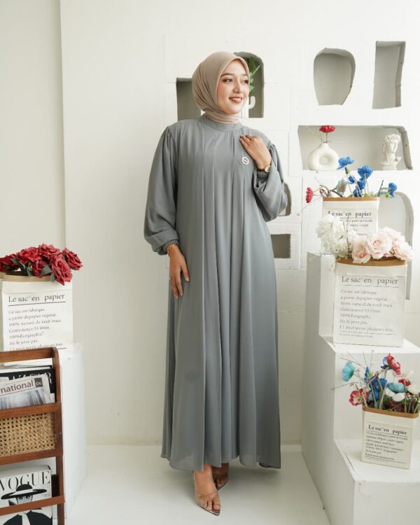 Gamis Muslimah Ceruty Zahrae - Gambar 10
