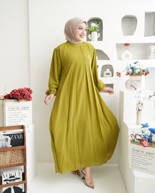 Gamis Muslimah Ceruty Zahrae - Gambar 12