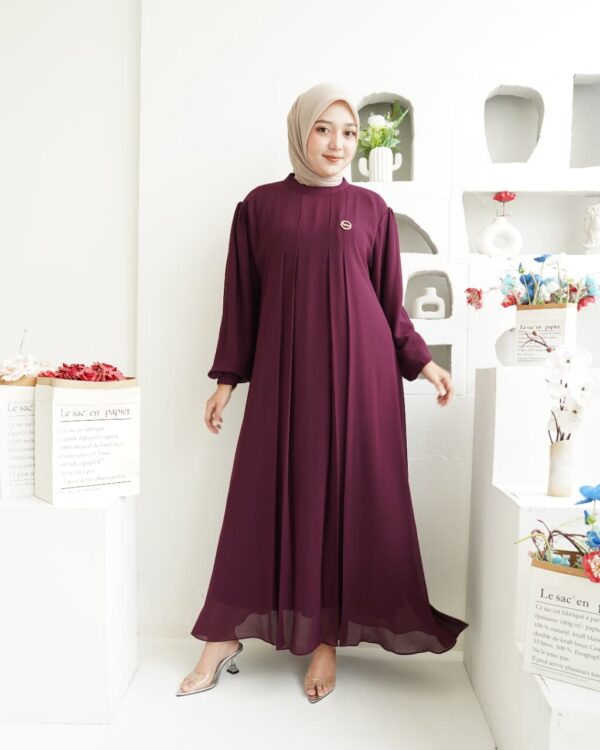 Gamis Muslimah Ceruty Zahrae - Gambar 11