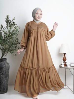 Gamis Muslimah Ceruty Brookat Aleyra