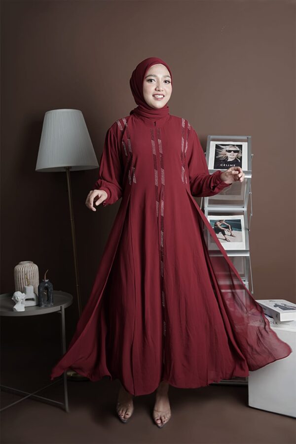 Gamis Muslimah Ceruty Salamah - Gambar 3