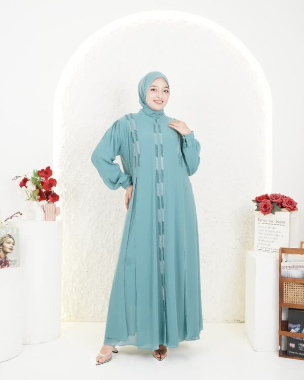 Gamis Muslimah Ceruty Salamah - Gambar 6