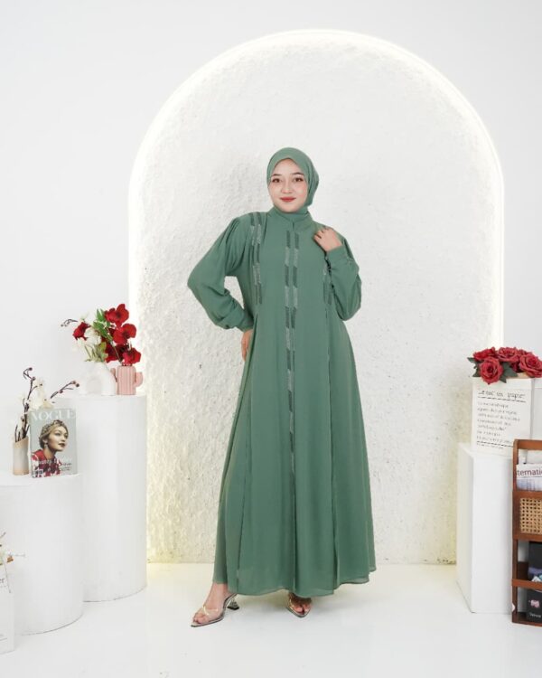 Gamis Muslimah Ceruty Salamah - Gambar 5