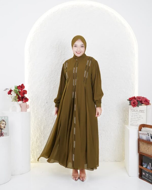 Gamis Muslimah Ceruty Salamah - Gambar 7