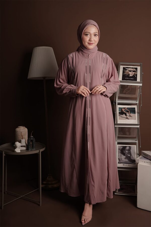 Gamis Muslimah Ceruty Salamah - Gambar 8