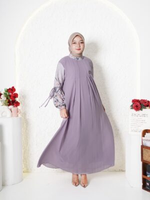 Gamis Muslimah Ceruty Zahrae Motif