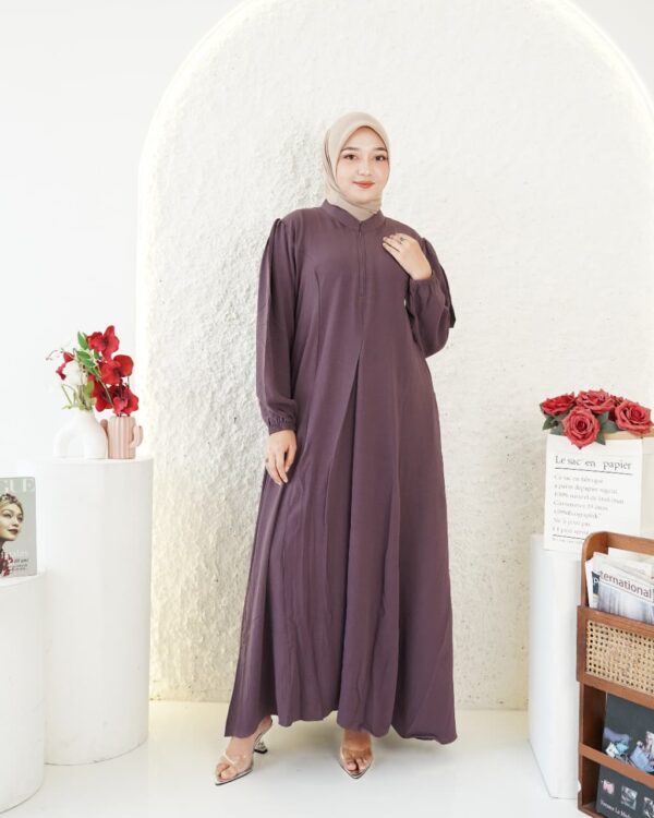 Gamis Muslimah Crynkle Basic - Gambar 2