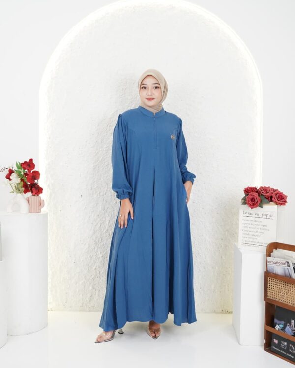 Gamis Muslimah Crynkle Basic - Gambar 3