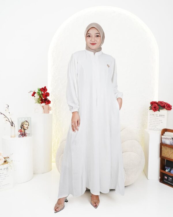 Gamis Muslimah Crynkle Basic - Gambar 10
