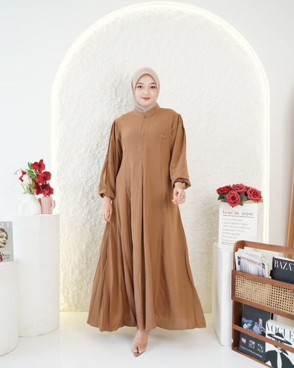 Gamis Muslimah Crynkle Basic - Gambar 11