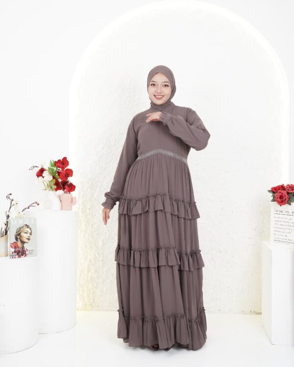 Gamis Muslimah Ceruty Halifah - Gambar 3
