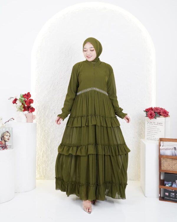 Gamis Muslimah Ceruty Halifah - Gambar 8